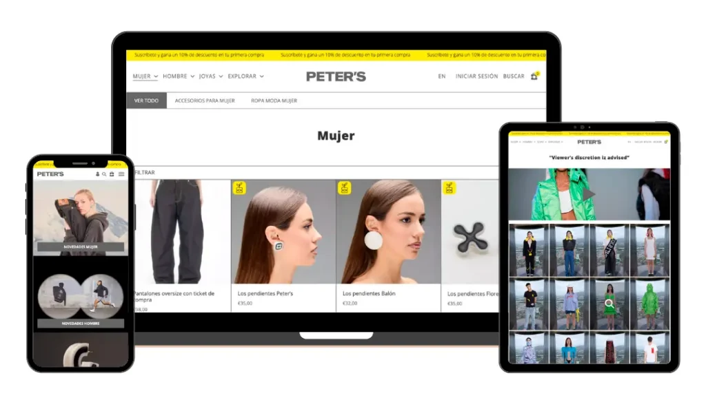 Peter’s Official, desarrollo de tiendas online