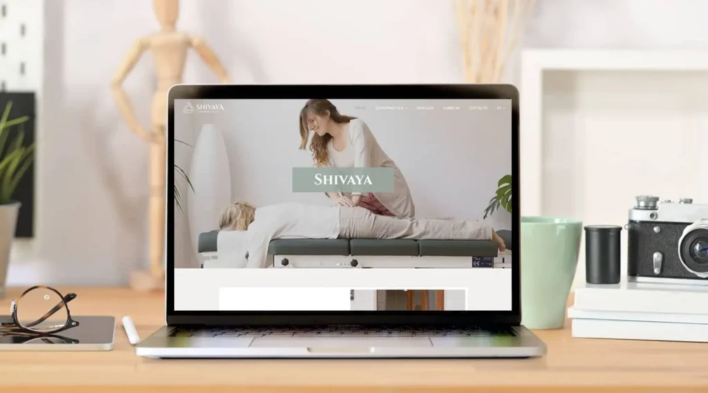Quiropráctica SHIVAYA desarrollo web barcelona